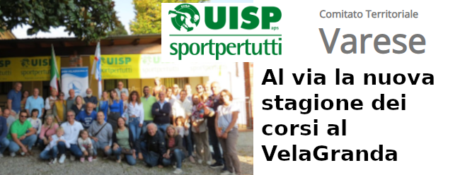 Al via la nuova stagione dei corsi al VelaGranda
